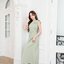 Julia one shoulder maxi dress: สีเขียวมัทฉะ