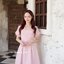 Destiny Puff Dress : สีชมพู [Made by Pastel Time]