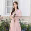Dear Darling Midi Dress - สีชมพู
