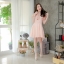 Blossom Collar Dress – Old Rose Color : Size L