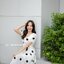 Two-Way Polka Dot Midi Dress เดรสยาวลายจุดใส่ได้2แบบ