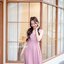 Aubrey Midi Dress : สีชมพูกลีบบัว [Made by Pastel Time]