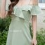 Stella Maxi Dress : สีเขียวมัทฉะ