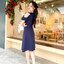 Esme Ruffle Dress : เดรสเว้าไหล่สีกรม
