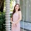 Myra one shoulder dress – สีชมพู [Made by Pastel Time]