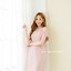 Milada Open Shoulder Dress – สีชมพู