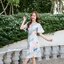 Sassy Painting Midi Dress : Sweet Pastel ลายสีพาสเทล