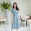 La Ana Floral Maxi Dress – สีฟ้า
