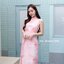 Milly Marble Bow Dress : Oldrose โทนสีโอรส