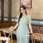 Bestie Button Dress : สีเขียวมัทฉะ