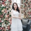 Jamille Lace Dress – สีขาว **มีแต่ XL**