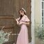 Stella Maxi Dress : สีชมพู