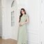 Julia one shoulder maxi dress: สีเขียวมัทฉะ
