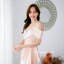 Kiera Silk Satin Dress – Rose Gold สีทองอมชมพู **มีแต่ S**