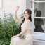 Dear Darling Midi Dress - สีครีม