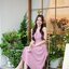Aubrey Midi Dress : สีชมพูกลีบบัว [Made by Pastel Time]