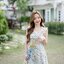 Girlish Floret Dress : ลายดอกโทนเขียว [Made by Pastel Time]
