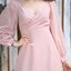 Kessie Chiffon Sleeve Dress – สีชมพู **มีแต่ S**