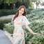 Sassy Painting Midi Dress : Earth Tone ลายสีเอิร์ธโทน