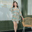 Summer Chiffon Set เสื้อ+กางเกง : สีเขียว
