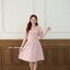 Destiny Puff Dress : สีชมพู [Made by Pastel Time]