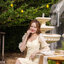 Evie Organza Puff Dress เดรสแขนพัฟ: สีเหลืองพาสเทล [Made by Pastel Time]