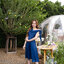 Amour Dress : สีกรม (โบว์ผูกได้หลายแบบ)