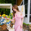 Fay Off-Shoulder Maxi Dress – Blush Pink สีชมพู