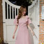 Bellette Bow Shoulder Dress : สีชมพู