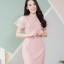 Lualen Ruffle Sleeve : สีชมพู