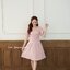Destiny Puff Dress : สีชมพู [Made by Pastel Time]