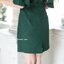 Elle Off-shoulder Dress - สีเขียวเข้ม