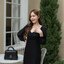Kessie Chiffon Sleeve Dress – เดรสสีดำแขนชีฟอง