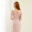 Milada Open Shoulder Dress – สีชมพู