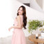 Jannie Dress : สีโอรส [Made by Pastel Time]