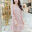 Sugary Floral Dress เดรสชีฟองลายดอกไม้สีชมพู