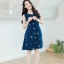 Gypso Embroidery Dress – สีกรม [Made by Pastel Time]