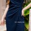Dacia Bow Shoulder Dress – กรม