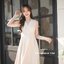 Aubrey Midi Dress : สีครีม