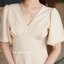 Sassy Flare Dress : สีครีม