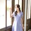 Amy Double Bow Dress - สีฟ้าคราม [Made by Pastel Time]