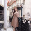 Esme Ruffle Dress : เดรสเว้าไหล่สีโอวัลติน
