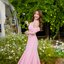 Fay Off-Shoulder Maxi Dress – Blush Pink สีชมพู