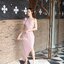 Stacey one-shoulder dress : สีชมพู [Made by Pastel Time]