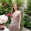 Myra one shoulder dress – สีโอวัลติน [Made by Pastel Time]