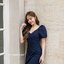 Amber 2in1 Dress : สีกรม [Made by Pastel Time]