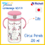 Richell แก้วหลอดดูดกันสำลัก คว่ำไม่หก รุ่น AQ ลาย circus paraden pink