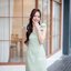 Maggie Double Bow Dress : สีเขียวมัทฉะ [Made by Pastel Time]