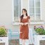 Maggie Double Bow Dress : สีส้มอิฐ [Made by Pastel Time]