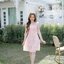 Girlish Floret Dress : ลายดอกโทนชมพู [Made by Pastel Time]